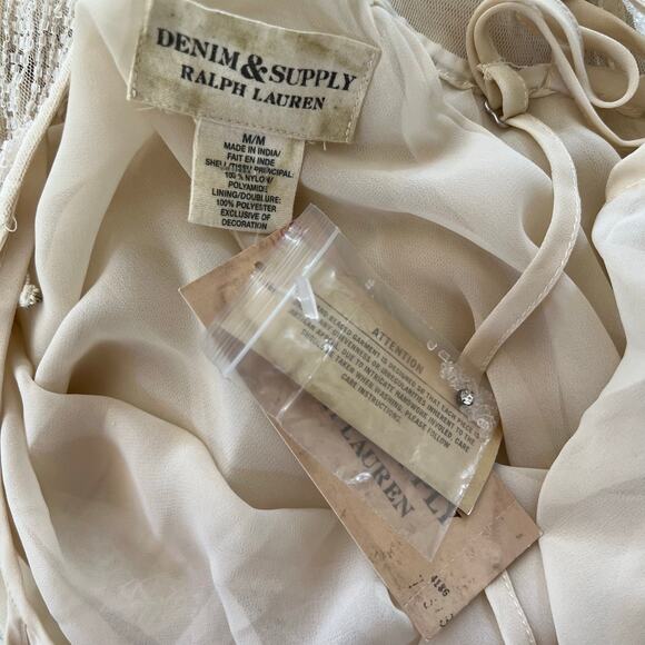 Denim & Supply Ralph Lauren women’s wedding dress beaded maxi dress - Picture 12 of 15